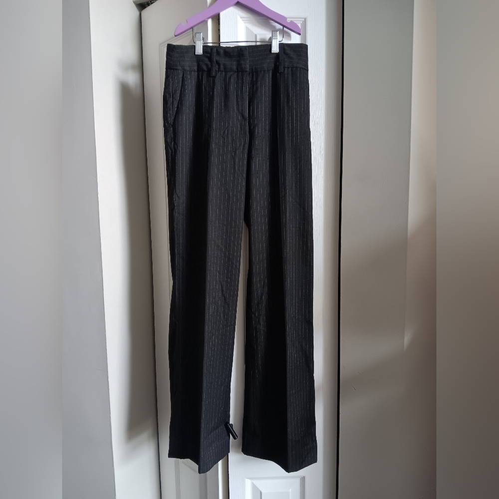 Black Pinstripe Pants
